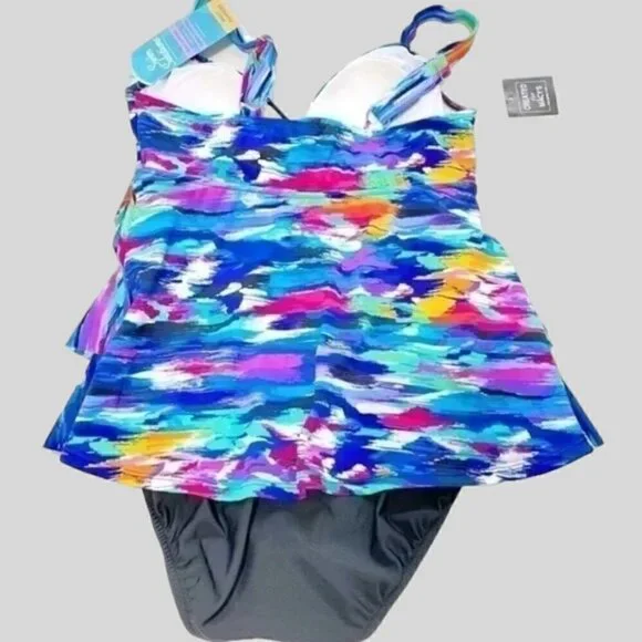 Swim Solutions Swimsuit Size 8 - Picture 3 of 7